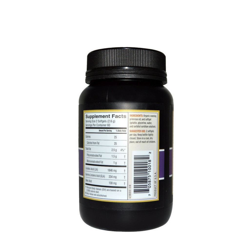 Barlean's Evening Primrose Oil - 120 caps back panel