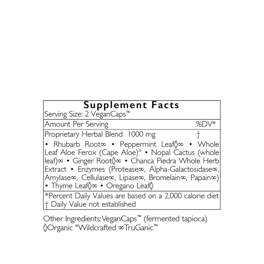 HealthForce Intestinal Movement Formula ingredient