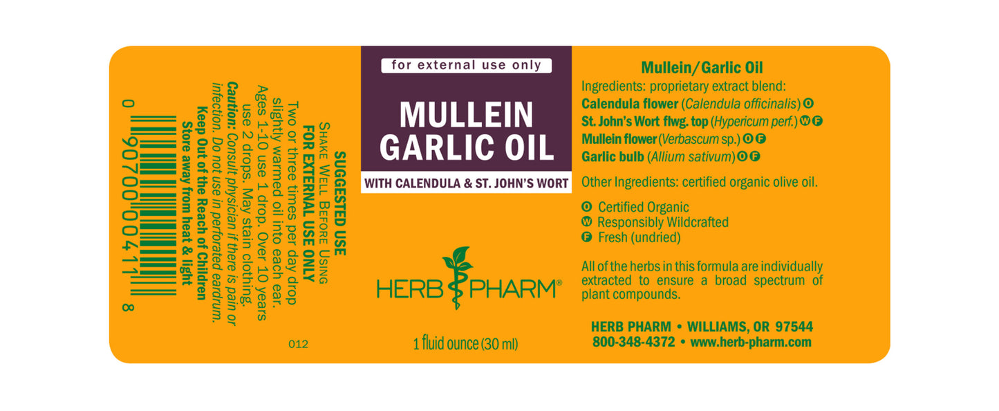 Mullein Garlic Oil