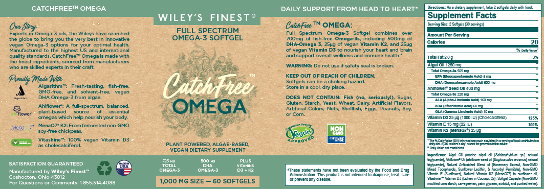 Catchfree Omega: Full Spectrum, Algae-Based Omega-3