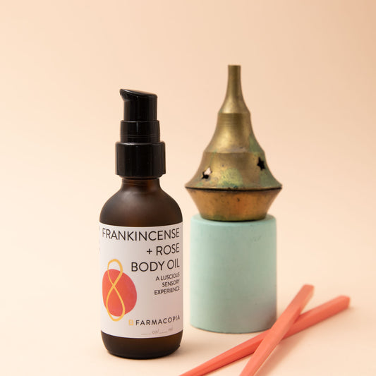 Farmacopia Frankincense + Rose Body Oil