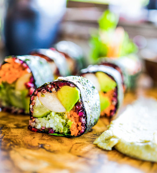 Salmon-Salad Hand Rolls