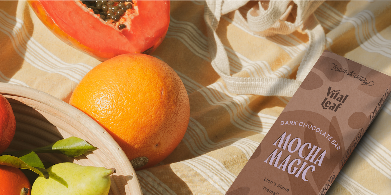 Mocha Magic Mushroom Dark Chocolate Bar for Brain