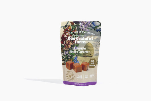 100% Honey Sweetened Lavender Honey Caramel (12 Units)