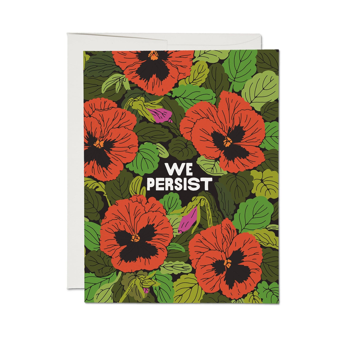 We Persist greeting card: Single