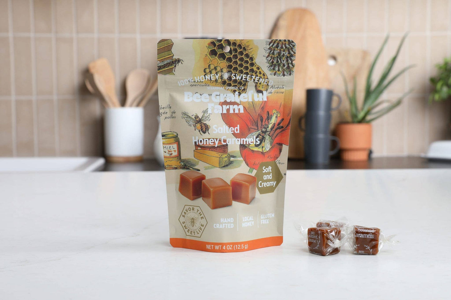 100% Honey Sweetened Salted Honey Caramel (12 Units)