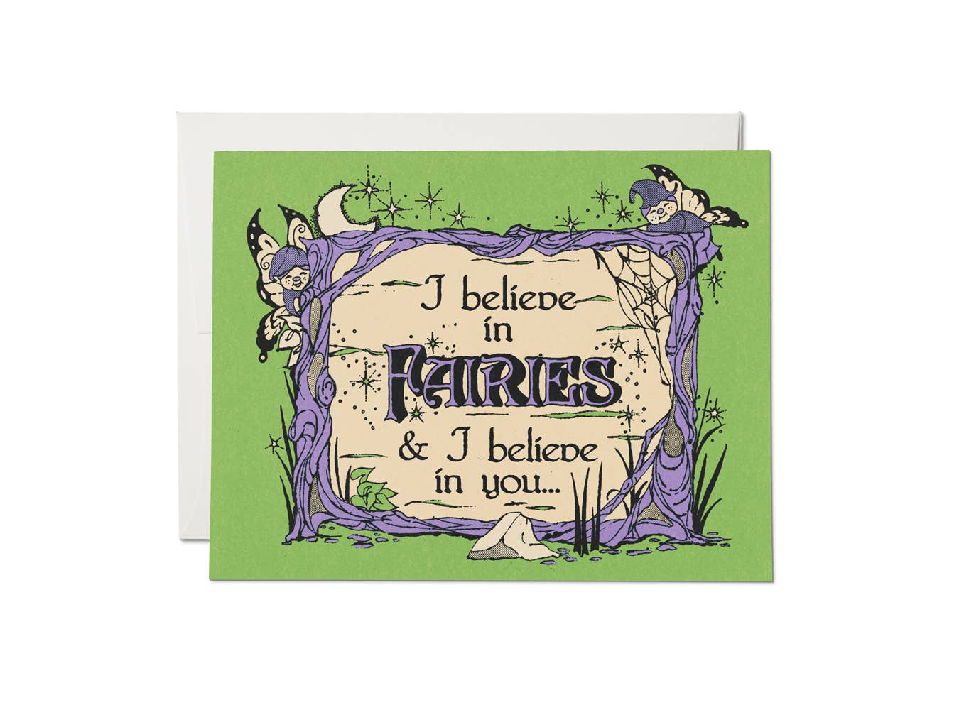 I Believe in Fairies encouragement greeting card