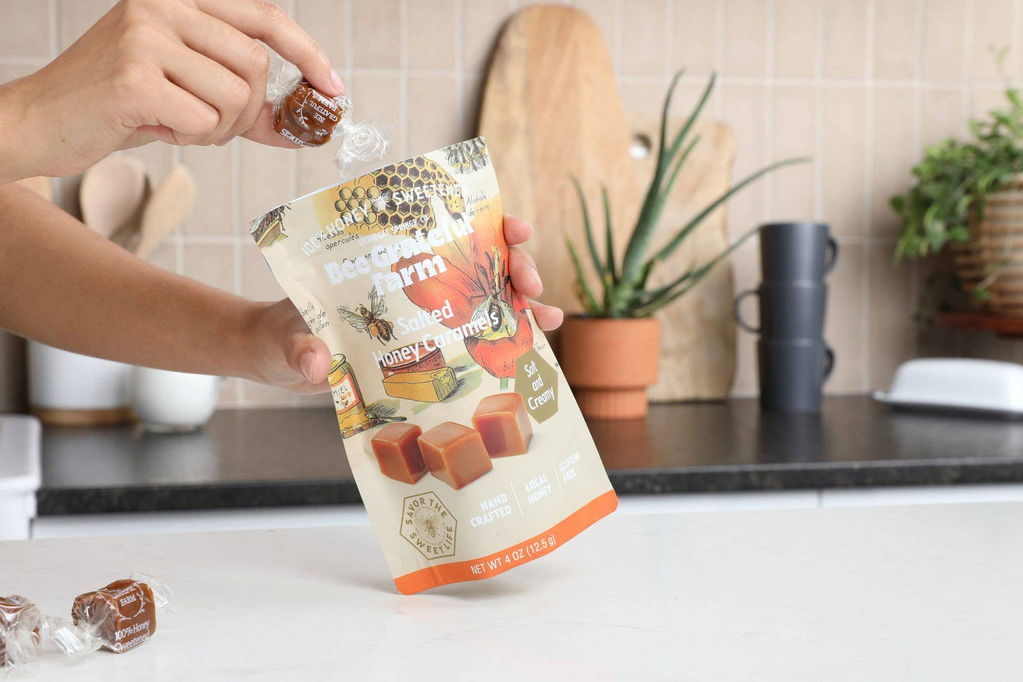 100% Honey Sweetened Salted Honey Caramel (12 Units)