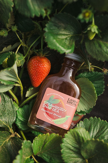 Strawberry Snap Pea Shrub