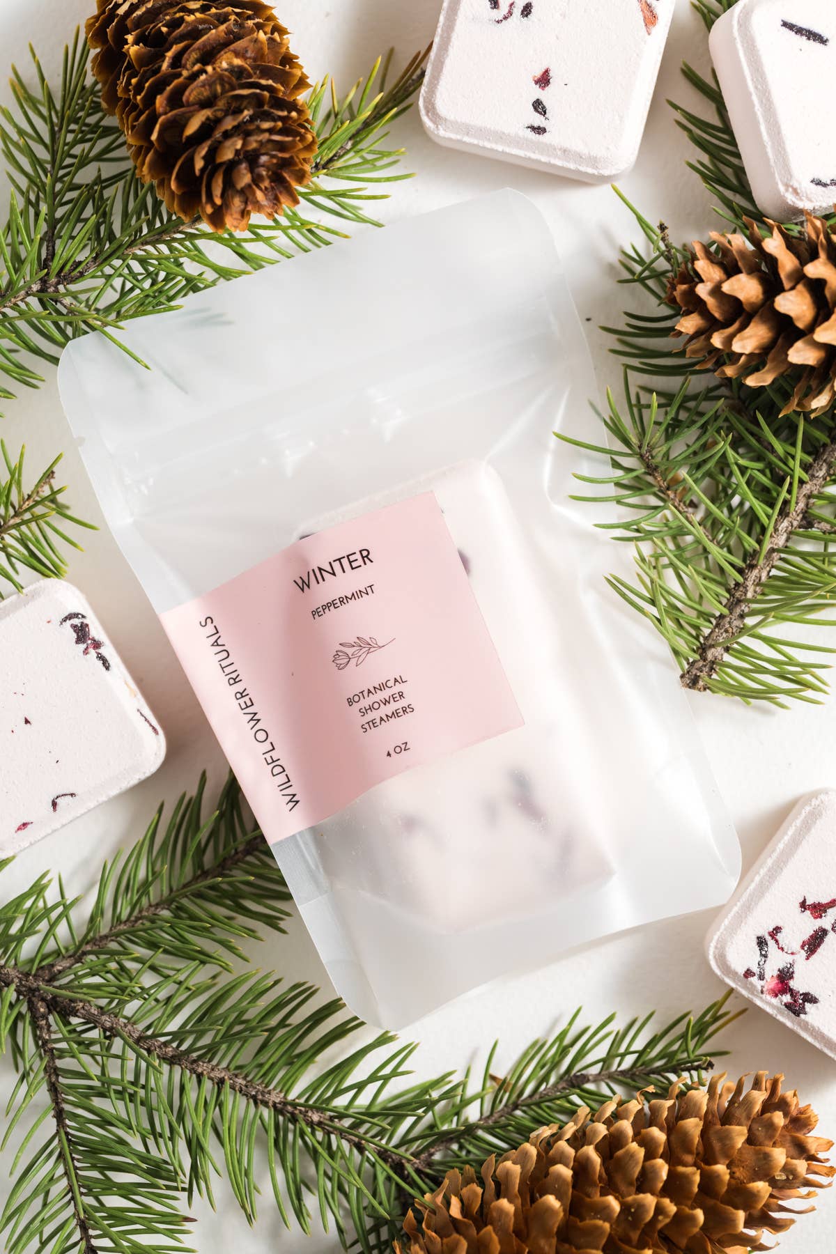 Winter Botanical Shower Steamers - Peppermint