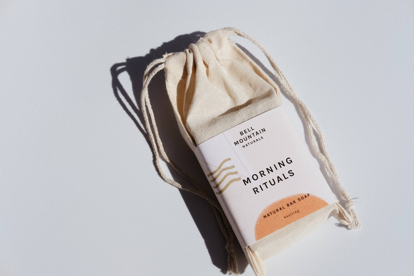 Morning Rituals bar soap. Natural, low waste, sustainable.