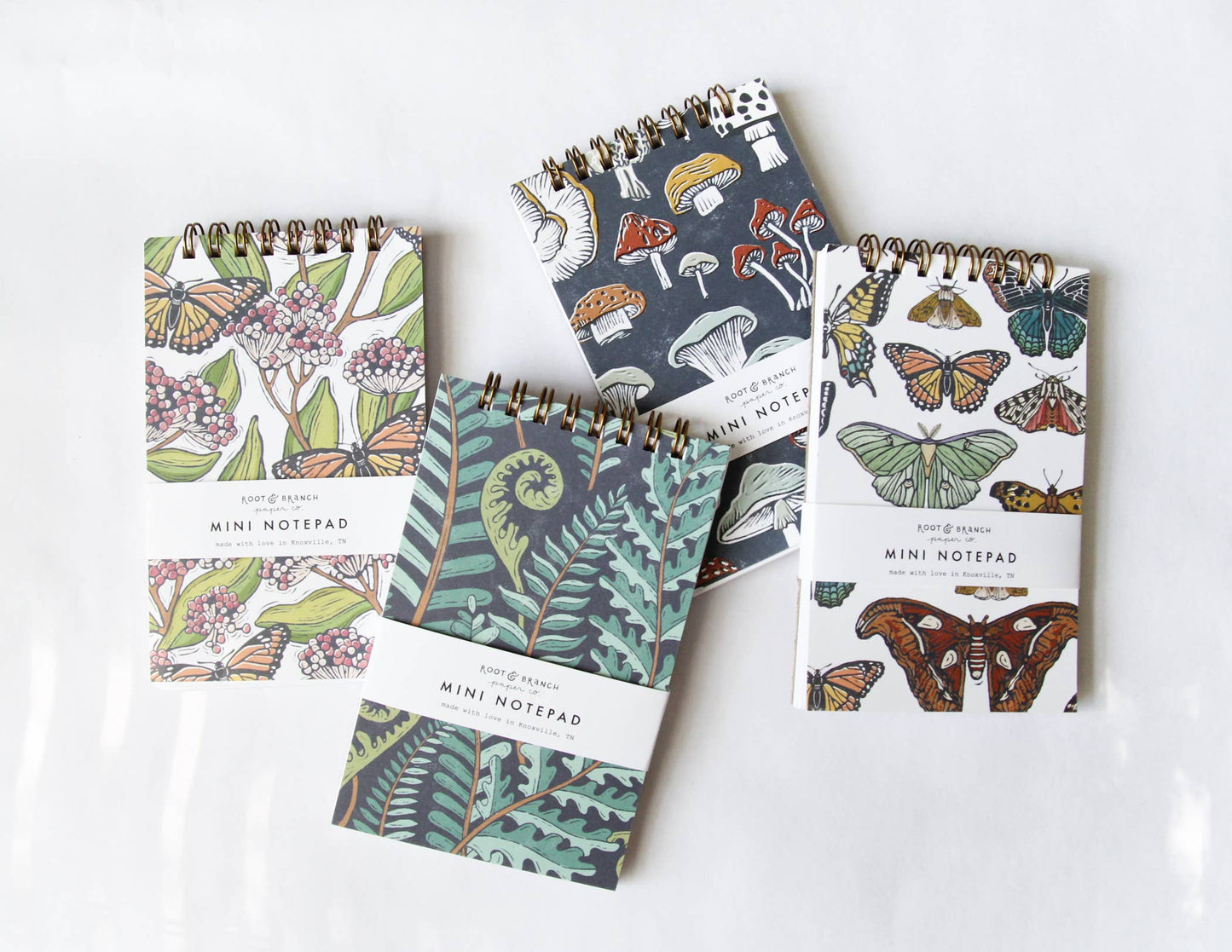 Forest Fern Mini Spiral Notepad