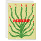 Holiday Cactus holiday greeting card: Singles