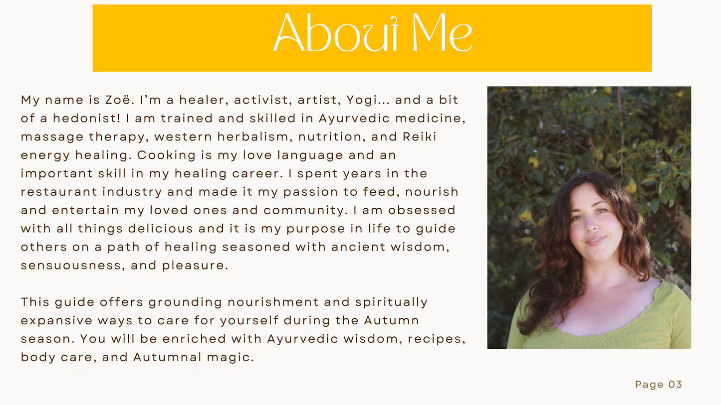 Autumnal Healing: Wisdom, Wellness & Ritual From Ayurveda & Beyond