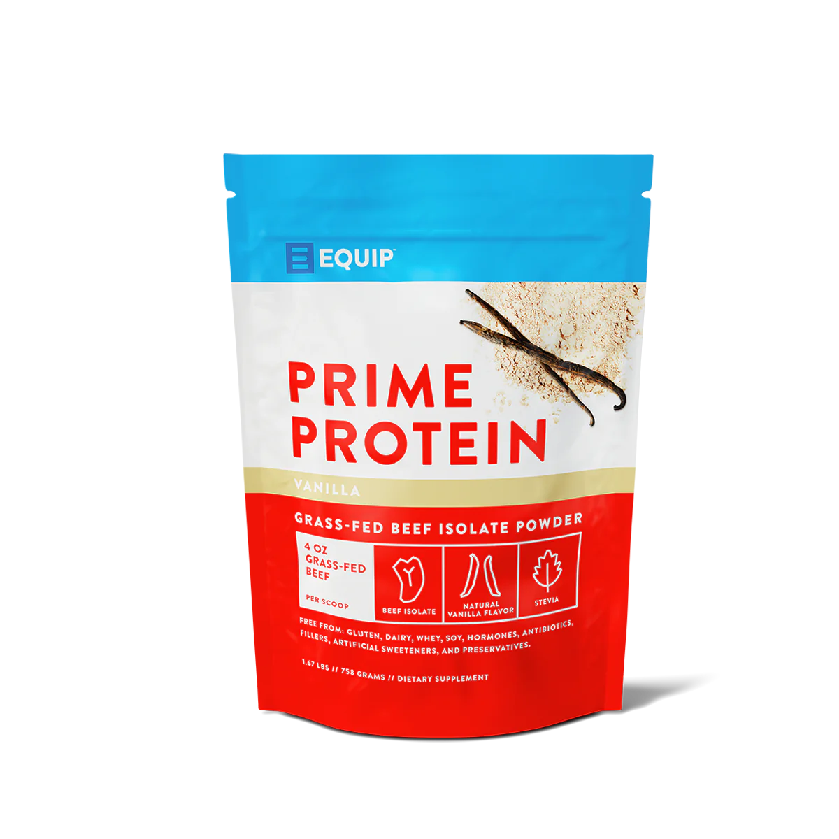 Prime Protein Vanilla : Grass Fed Beef Isolate