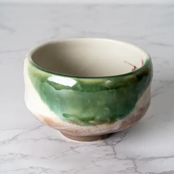Ume Plum Blossoms Mini Matcha Bowl 8oz 3.75"D x 1.5"H