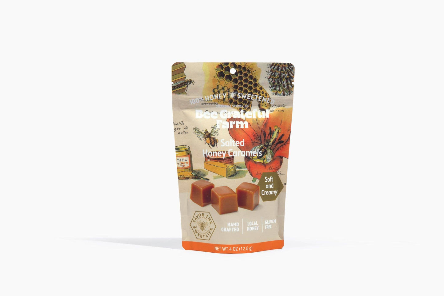 100% Honey Sweetened Salted Honey Caramel (12 Units)