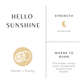 Hello Sunshine Frosted Candle