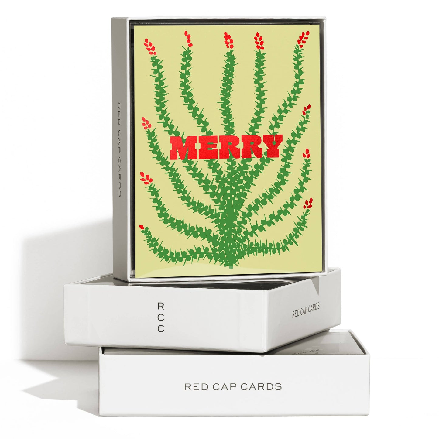 Holiday Cactus holiday greeting card: Singles
