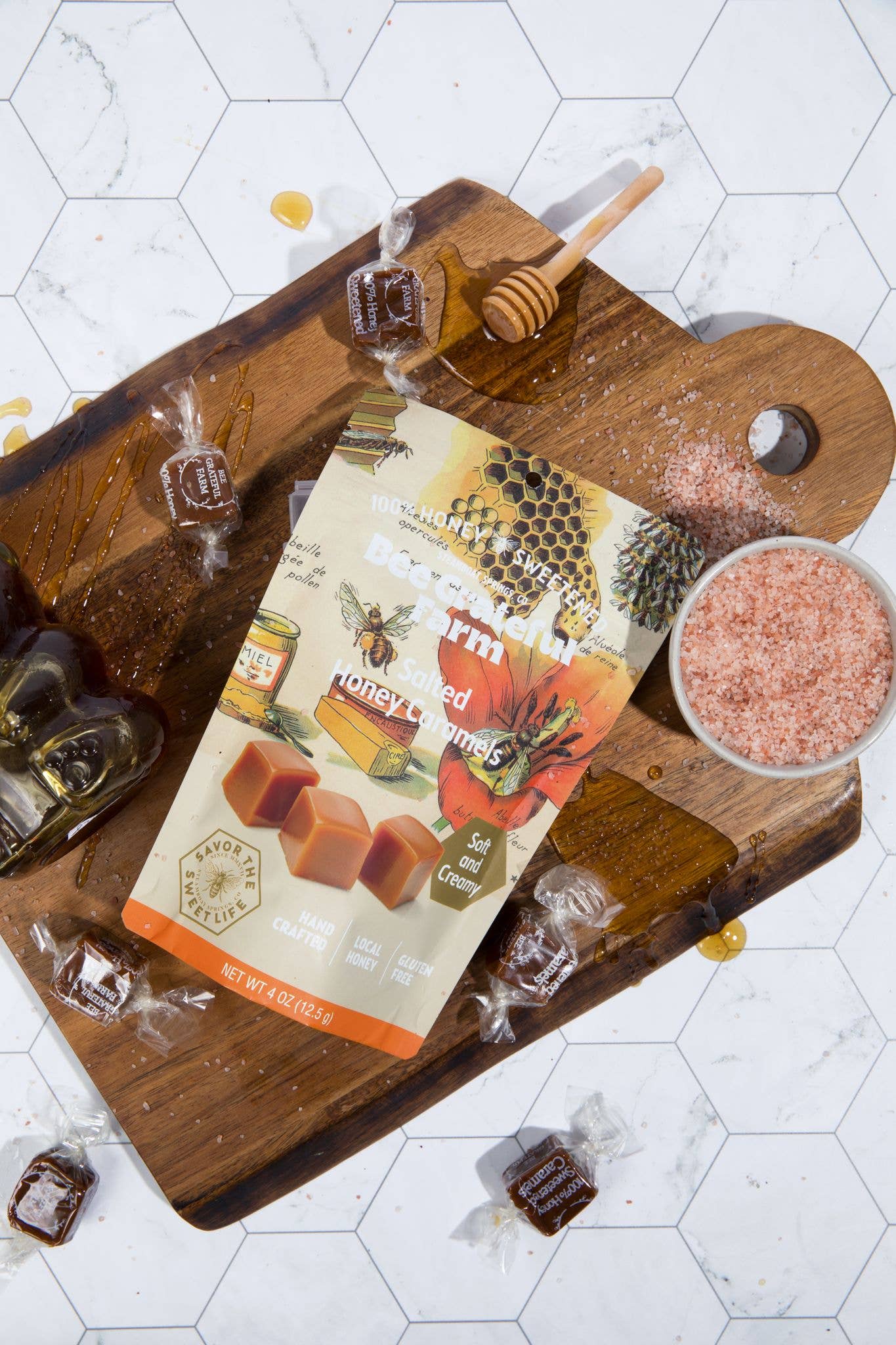 100% Honey Sweetened Salted Honey Caramel (12 Units)