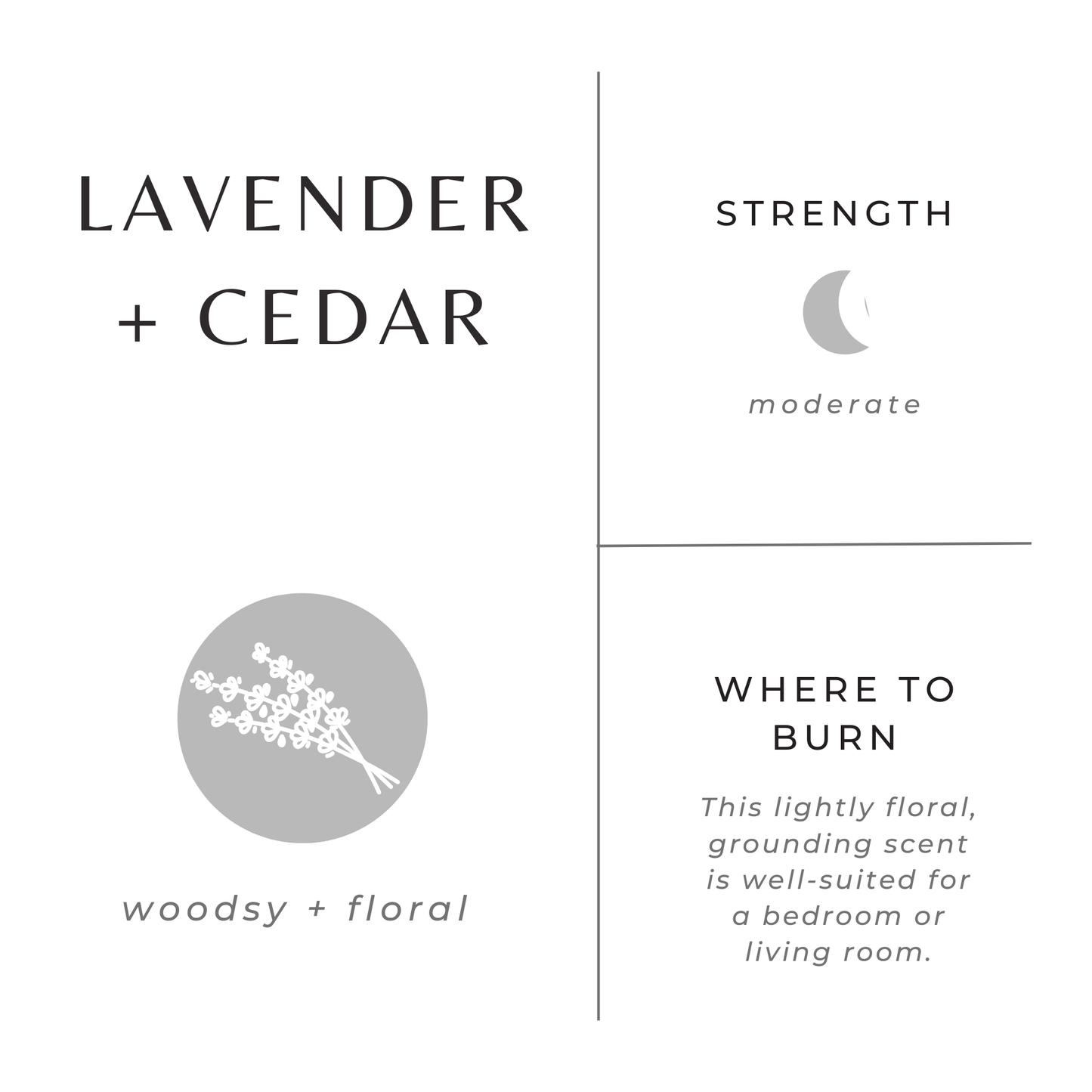 Lavender + Cedar Frosted Candle