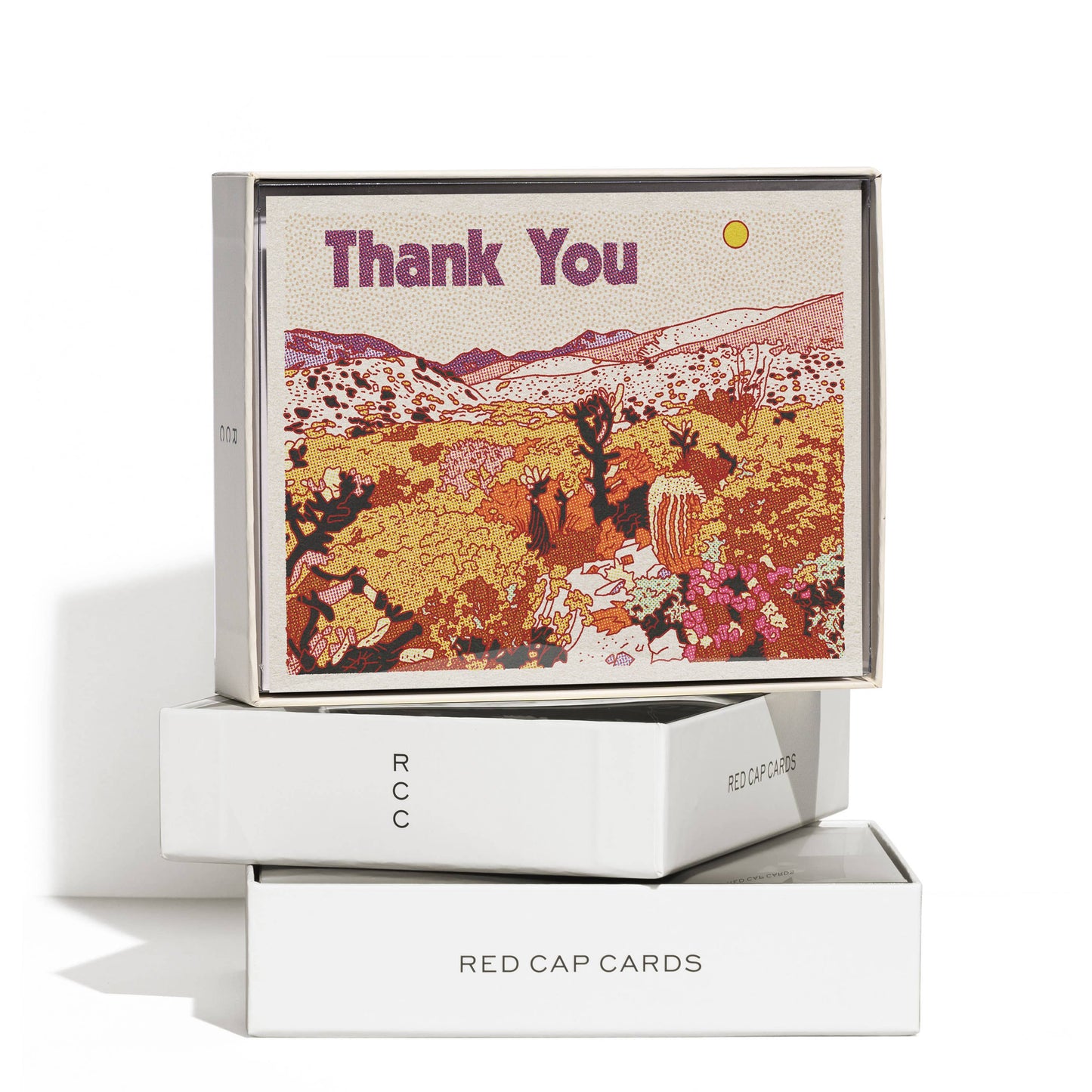 Desert Thanks thank you greeting card: Singles