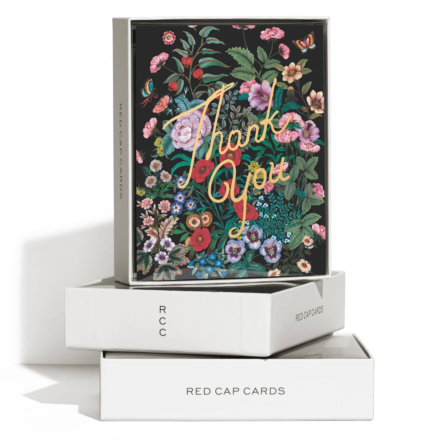 Botanical Garden thank you greeting card: Singles