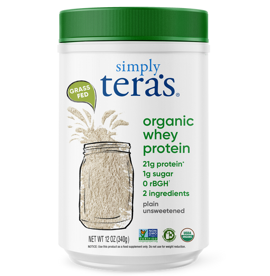 Organic Whey Protein: Plain Unsweetened / 12oz