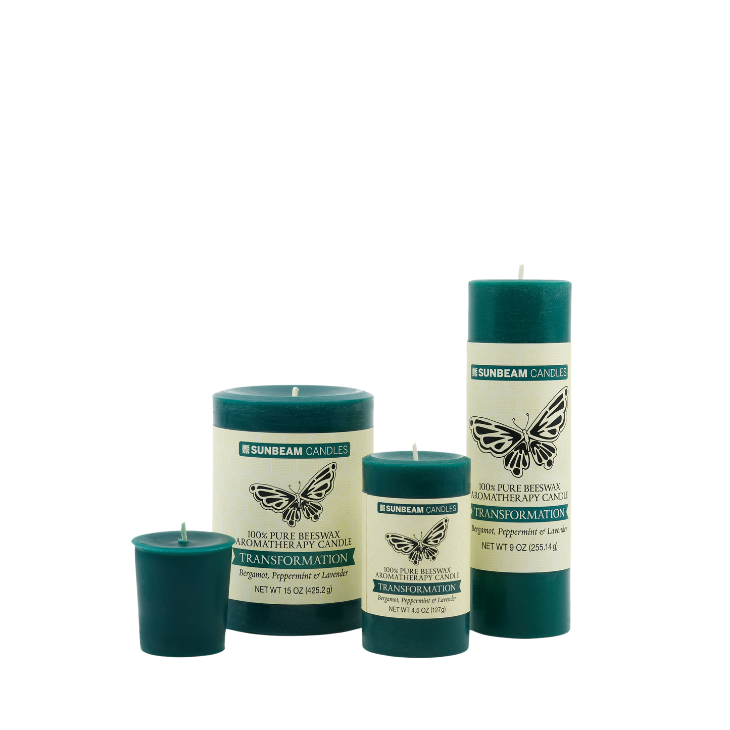 Transformation Pillars (Bergamot, Peppermint & Lavender): 3"x4.25"