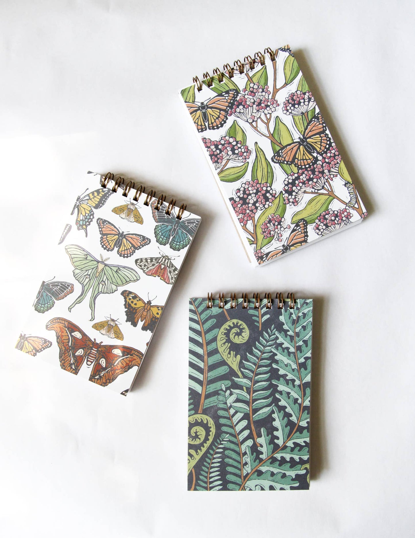 Forest Fern Mini Spiral Notepad