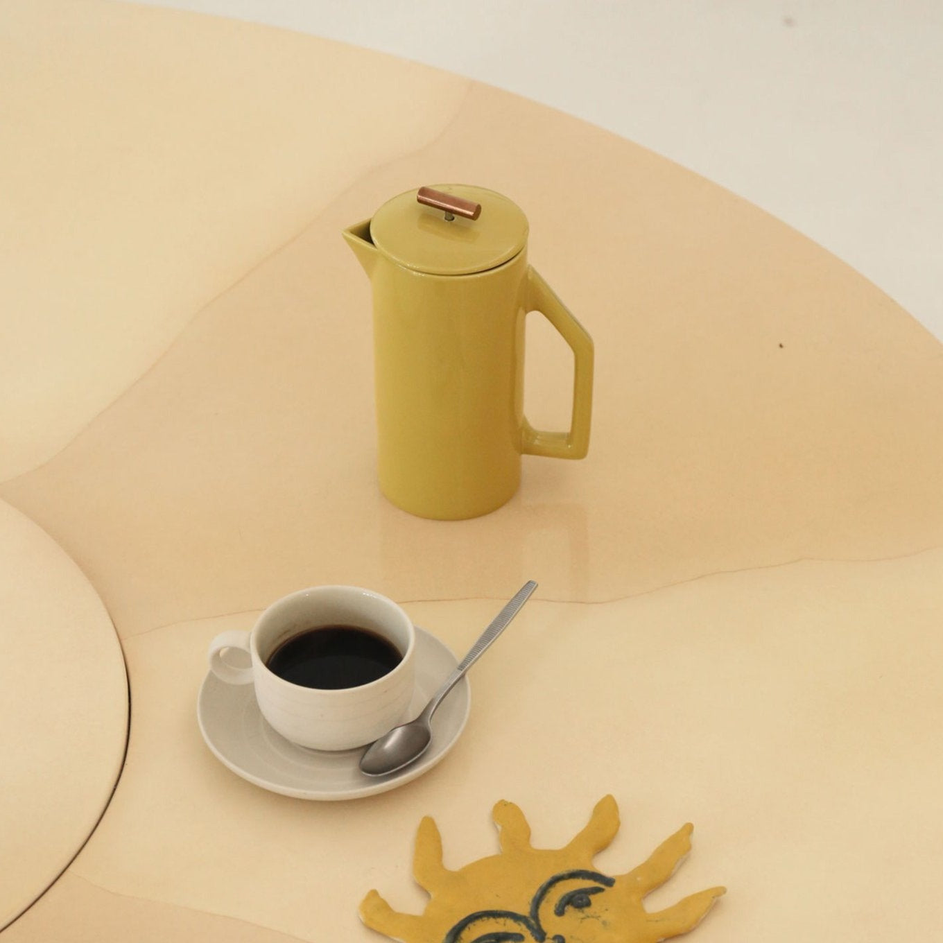 Ceramic French Press-Chartreuse