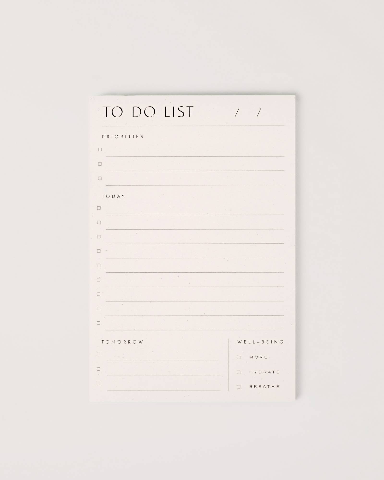 small to do list pad