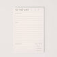 To Do List Pad