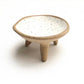 Speckled Footed Trinket Dish in Matte White