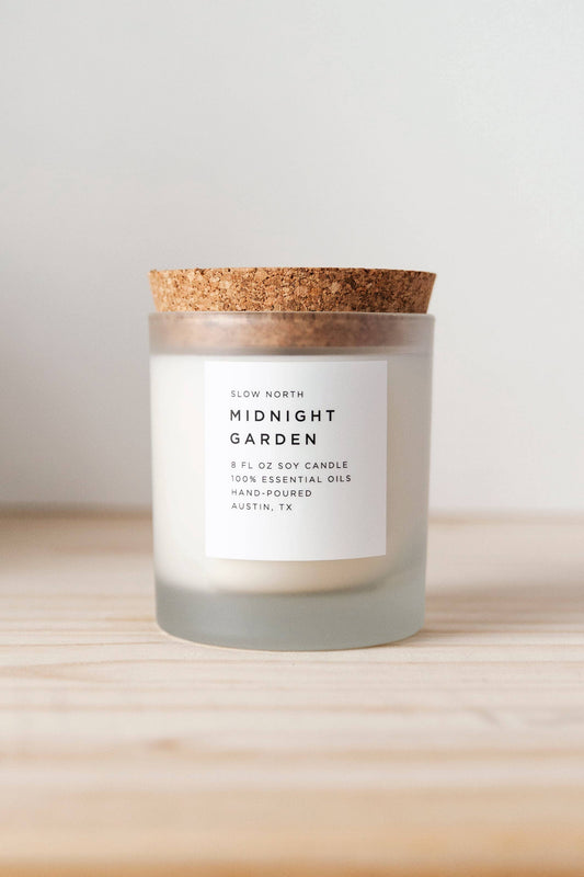 Midnight Garden Frosted Candle