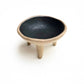 Speckled Footed Trinket Dish in Matte Black
