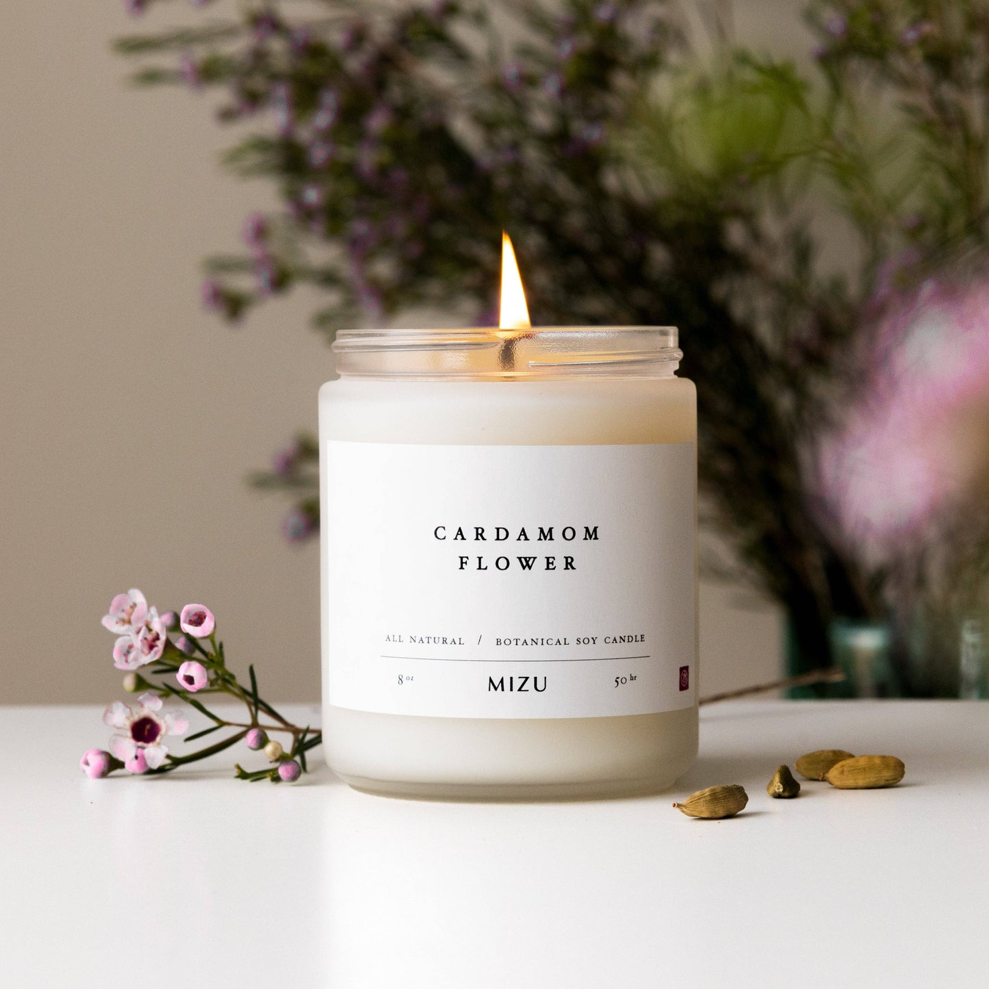 Cardamom Flower Essential Oil Candle